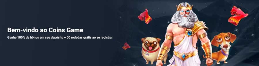 CoinsGame: 100% + 50FS no Primeiro Depósito